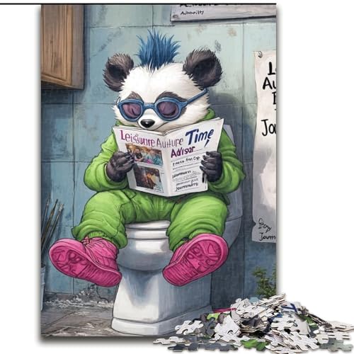 Puzzle für Erwachsene, 1000 Teile, Panda Go Toilet, Holzpuzzle, Größe 50x75cm, Denksportaufgabe, interaktives Familienspiel, geeignet für Kinder ab 14 Jahren Puzzle für Erwachsene, 1000 Teile, Panda Go Toilet, Holzpuzzle, Größe 50x75cm, Denksportaufgabe, interaktives Familienspiel, geeignet für Kinder ab 14 Jahren von ZKYUBEK