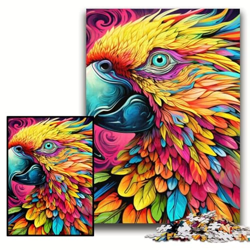 Puzzle für Erwachsene, 1000 Teile, Papagei, Unmögliches Puzzle für Erwachsene, 50x75cm, pädagogisches Denkspiel, künstlerische Heim- und Bürodekoration, ab 14 Jahren Puzzle für Erwachsene, 1000 Teile, Papagei, Unmögliches Puzzle für Erwachsene, 50x75cm, pädagogisches Denkspiel, künstlerische Heim- und Bürodekoration, ab 14 Jahren von ZKYUBEK