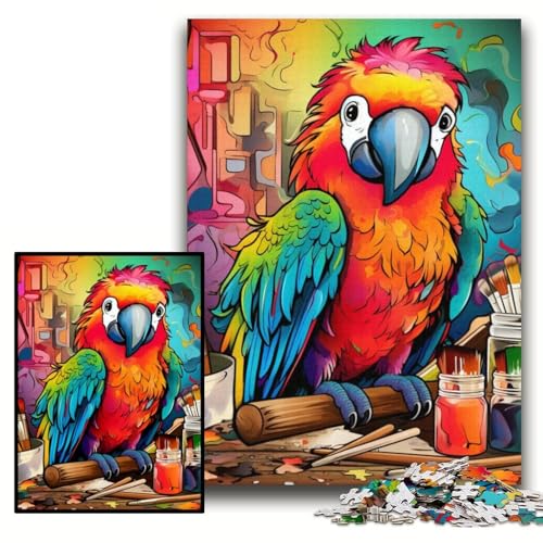 Puzzle für Erwachsene, 1000 Teile, Papageien-Puzzle für Erwachsene, 26x38cm, Denksportaufgabe und Heimdekoration von ZKYUBEK