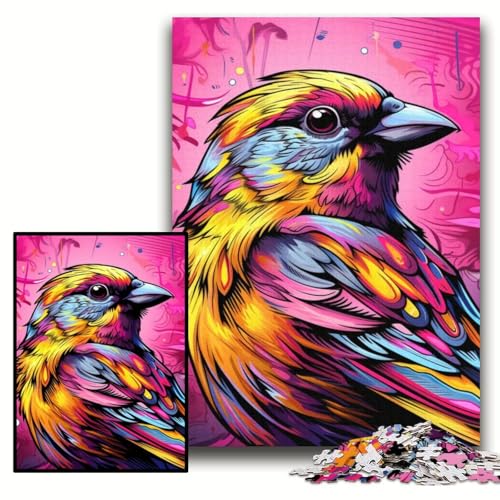 Puzzle für Erwachsene, 1000 Teile, Pink Sparrow, Unmögliches Puzzle für Erwachsene, 50x75cm, pädagogisches Denkspiel, künstlerische Heim- und Bürodekoration, ab 14 Jahren Puzzle für Erwachsene, 1000 Teile, Pink Sparrow, Unmögliches Puzzle für Erwachsene, 50x75cm, pädagogisches Denkspiel, künstlerische Heim- und Bürodekoration, ab 14 Jahren von ZKYUBEK