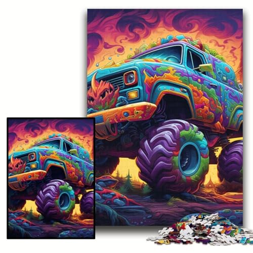 Puzzle für Erwachsene, 1000 Teile, Psychedelic Truck, Unmögliches Puzzle für Erwachsene, 50x75cm, pädagogisches Denkspiel, künstlerische Heim- und Bürodekoration, ab 14 Jahren Puzzle für Erwachsene, 1000 Teile, Psychedelic Truck, Unmögliches Puzzle für Erwachsene, 50x75cm, pädagogisches Denkspiel, künstlerische Heim- und Bürodekoration, ab 14 Jahren von ZKYUBEK