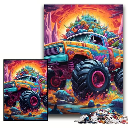 Puzzle für Erwachsene, 1000 Teile, Psychedelic Truck Puzzles für Erwachsene, 26x38cm, Denkspiel für Teenager und Familieninteraktion Puzzle für Erwachsene, 1000 Teile, Psychedelic Truck Puzzles für Erwachsene, 26x38cm, Denkspiel für Teenager und Familieninteraktion von ZKYUBEK