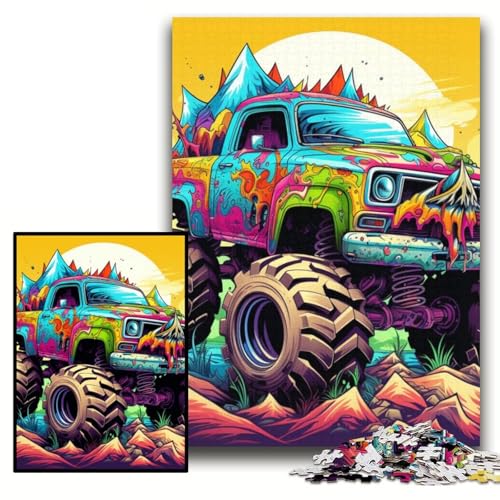 Puzzle für Erwachsene, 1000 Teile, Psychedelic Truck Puzzles für Erwachsene, 26x38cm, Denkspiel für Teenager und Familieninteraktion Puzzle für Erwachsene, 1000 Teile, Psychedelic Truck Puzzles für Erwachsene, 26x38cm, Denkspiel für Teenager und Familieninteraktion von ZKYUBEK