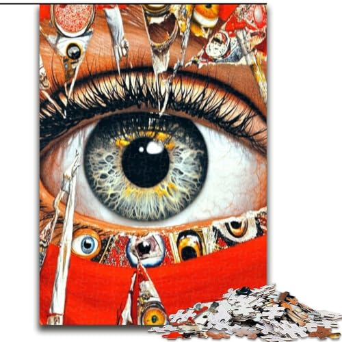 Puzzle für Erwachsene, 1000 Teile, Psychedelische Kunst, Schwierige Puzzles für Erwachsene für Jugendliche, Lernspiele, Geschenke, 26x38cm Puzzle für Erwachsene, 1000 Teile, Psychedelische Kunst, Schwierige Puzzles für Erwachsene für Jugendliche, Lernspiele, Geschenke, 26x38cm von ZKYUBEK