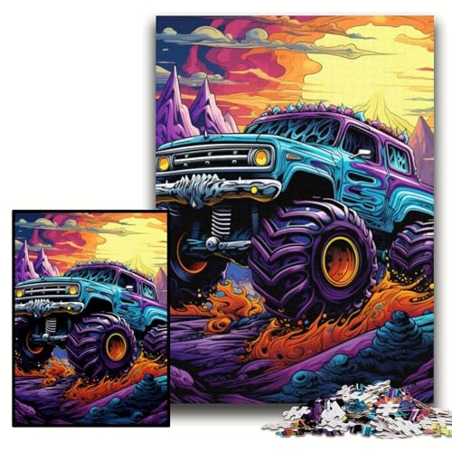 Puzzle für Erwachsene, 1000 Teile, Psychedelischer Truck, Papppuzzle, 26x38cm, Eltern, Partner, Freunde – ab 14 Jahren Puzzle für Erwachsene, 1000 Teile, Psychedelischer Truck, Papppuzzle, 26x38cm, Eltern, Partner, Freunde – ab 14 Jahren von ZKYUBEK
