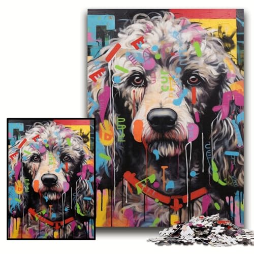 Puzzle für Erwachsene, 1000 Teile, Pudel-Graffiti, schwierige Puzzles für Erwachsene, 50x75cm, lustige Aktivitäten zu Hause, Geburtstagsgeschenk, Reisegeschenk Puzzle für Erwachsene, 1000 Teile, Pudel-Graffiti, schwierige Puzzles für Erwachsene, 50x75cm, lustige Aktivitäten zu Hause, Geburtstagsgeschenk, Reisegeschenk von ZKYUBEK