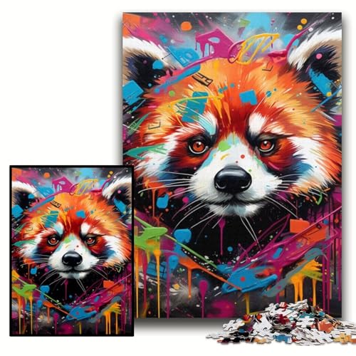 Puzzle für Erwachsene, 1000 Teile, Roter Panda, Puzzle für Erwachsene, 50x75cm, Denkspiel für Teenager und Familieninteraktion Puzzle für Erwachsene, 1000 Teile, Roter Panda, Puzzle für Erwachsene, 50x75cm, Denkspiel für Teenager und Familieninteraktion von ZKYUBEK