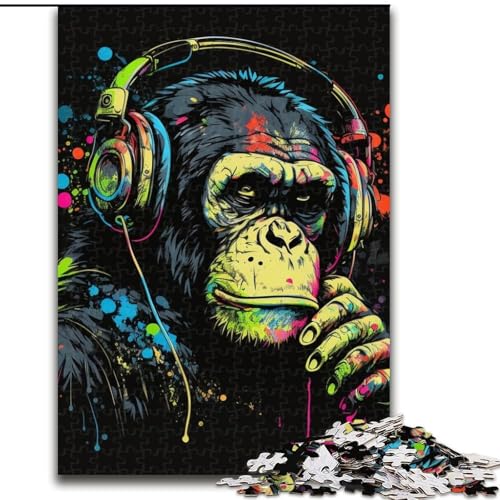 Puzzle für Erwachsene, 1000 Teile, Schimpansen-Puzzle, Größe 26x38cm, Denksportaufgabe, Spiel für Erwachsene, interaktive Aktivität für die ganze Familie Puzzle für Erwachsene, 1000 Teile, Schimpansen-Puzzle, Größe 26x38cm, Denksportaufgabe, Spiel für Erwachsene, interaktive Aktivität für die ganze Familie von ZKYUBEK