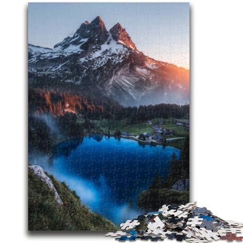 Puzzle für Erwachsene, 1000 Teile, Schöne Berge und Seen, Familienspiel, Stressabbau, Schwierige Herausforderung, Geeignet für Paare, 50x75cm Puzzle für Erwachsene, 1000 Teile, Schöne Berge und Seen, Familienspiel, Stressabbau, Schwierige Herausforderung, Geeignet für Paare, 50x75cm von ZKYUBEK