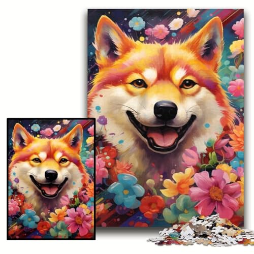 Puzzle für Erwachsene, 1000 Teile, Shiba Inu-Puzzle für Erwachsene, 50x75cm, Denksportaufgabe und Heimdekoration Puzzle für Erwachsene, 1000 Teile, Shiba Inu-Puzzle für Erwachsene, 50x75cm, Denksportaufgabe und Heimdekoration von ZKYUBEK