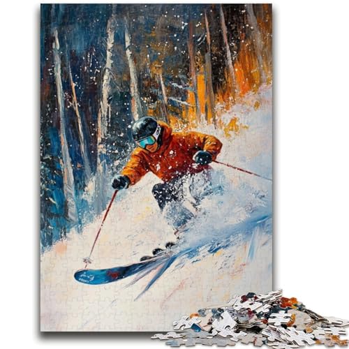 Puzzle für Erwachsene, 1000 Teile, Skifahrer, anspruchsvolle Familienaktivitätsspiele, DIY-Spielzeug für Heimwanddekoration, Geschenke, 50x75cm Puzzle für Erwachsene, 1000 Teile, Skifahrer, anspruchsvolle Familienaktivitätsspiele, DIY-Spielzeug für Heimwanddekoration, Geschenke, 50x75cm von ZKYUBEK