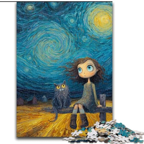 Puzzle für Erwachsene, 1000 Teile, Sternenhimmel-Puzzle, 50x75cm, Denkspiel für Teenager und Familieninteraktion von ZKYUBEK