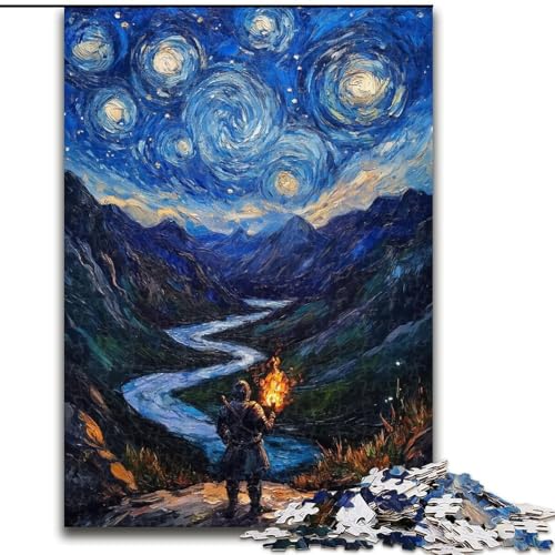Puzzle für Erwachsene, 1000 Teile, Sternenhimmel-Puzzle, 50x75cm, Denkspiel für Teenager und Familieninteraktion von ZKYUBEK
