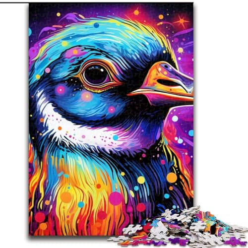 Puzzle für Erwachsene, 1000 Teile, Tierpinguine, Kartonpuzzle, Größe 26x38cm, Denksportaufgabe, Spiel für Erwachsene, interaktive Familienaktivität von ZKYUBEK