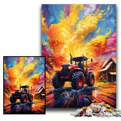 Puzzle für Erwachsene, 1000 Teile, Traktor-Pappe, 26x38cm, Eltern, Partner, Freunde – ab 14 Jahren von ZKYUBEK