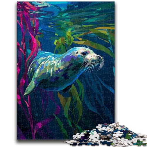 Puzzle für Erwachsene, 1000 Teile, Unterwasser-Seelöwen, ab 14 Jahren, Denksportspiel, Erwachsene und Jugendliche, 26x38cm Puzzle für Erwachsene, 1000 Teile, Unterwasser-Seelöwen, ab 14 Jahren, Denksportspiel, Erwachsene und Jugendliche, 26x38cm von ZKYUBEK