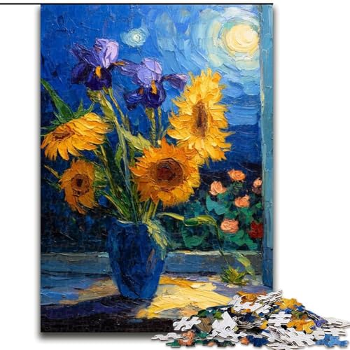 Puzzle für Erwachsene, 1000 Teile, Van Gogh Sonnenblumen, schwierige Puzzles für Erwachsene für Jugendliche, Lernspiele, Geschenke, 50x75cm Puzzle für Erwachsene, 1000 Teile, Van Gogh Sonnenblumen, schwierige Puzzles für Erwachsene für Jugendliche, Lernspiele, Geschenke, 50x75cm von ZKYUBEK