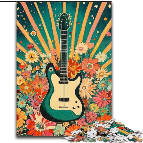 Puzzle für Erwachsene, 1000 Teile, Vintage-Gitarre, anspruchsvolle Puzzles, 26x38cm, Spaß für Zuhause, Geburtstagsgeschenk, Reisegeschenk Puzzle für Erwachsene, 1000 Teile, Vintage-Gitarre, anspruchsvolle Puzzles, 26x38cm, Spaß für Zuhause, Geburtstagsgeschenk, Reisegeschenk von ZKYUBEK