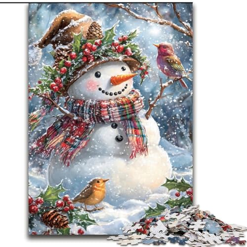 Puzzle für Erwachsene, 1000 Teile, Weihnachts-Schneemann, schwierige Puzzles für Erwachsene für Jugendliche, Lernspiele, Geschenke, 50x75cm Puzzle für Erwachsene, 1000 Teile, Weihnachts-Schneemann, schwierige Puzzles für Erwachsene für Jugendliche, Lernspiele, Geschenke, 50x75cm von ZKYUBEK
