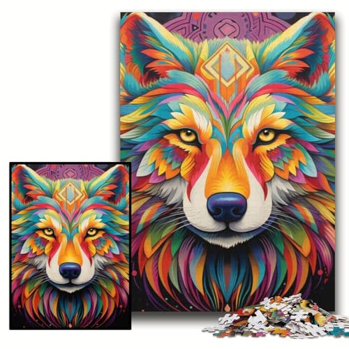 Puzzle für Erwachsene, 1000 Teile, Wolf, Unmögliches Puzzle für Erwachsene, 50x75cm, pädagogisches Denkspiel, künstlerische Heim- und Bürodekoration, ab 14 Jahren Puzzle für Erwachsene, 1000 Teile, Wolf, Unmögliches Puzzle für Erwachsene, 50x75cm, pädagogisches Denkspiel, künstlerische Heim- und Bürodekoration, ab 14 Jahren von ZKYUBEK