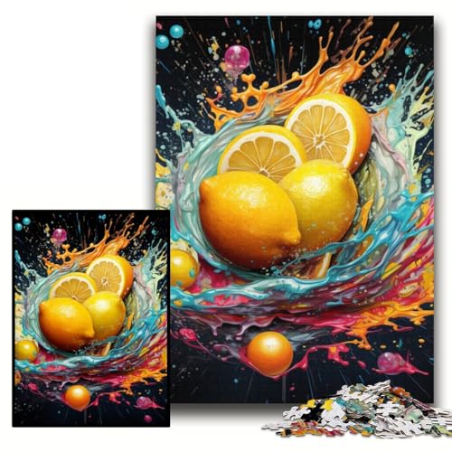 Puzzle für Erwachsene, 1000 Teile, Zitronen-Pappe, 26x38cm, Eltern, Partner, Freunde – ab 14 Jahren Puzzle für Erwachsene, 1000 Teile, Zitronen-Pappe, 26x38cm, Eltern, Partner, Freunde – ab 14 Jahren von ZKYUBEK
