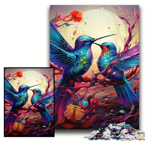 Puzzle für Erwachsene, 1000 Teile, Zwei Bunte Kolibris, Unmögliches Puzzle für Erwachsene, 50x75cm, pädagogisches Denkspiel, künstlerische Heim- und Bürodekoration, ab 14 Jahren Puzzle für Erwachsene, 1000 Teile, Zwei Bunte Kolibris, Unmögliches Puzzle für Erwachsene, 50x75cm, pädagogisches Denkspiel, künstlerische Heim- und Bürodekoration, ab 14 Jahren von ZKYUBEK