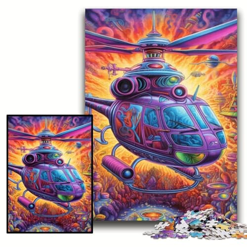 Puzzle für Erwachsene, 1000 Teile, bunter Hubschrauber, unmögliches Puzzle für Erwachsene, 50x75cm, pädagogisches Denkspiel, künstlerische Heim- und Bürodekoration, ab 14 Jahren Puzzle für Erwachsene, 1000 Teile, bunter Hubschrauber, unmögliches Puzzle für Erwachsene, 50x75cm, pädagogisches Denkspiel, künstlerische Heim- und Bürodekoration, ab 14 Jahren von ZKYUBEK