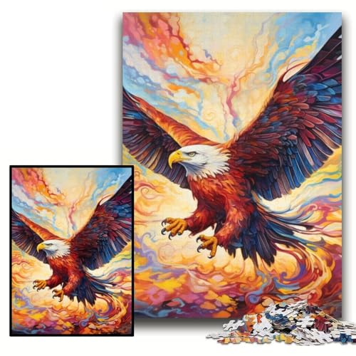 Puzzle für Erwachsene, 1000 Teile, buntes Adler-Puzzle aus Pappe für Erwachsene, 26x38cm, interaktives Familienspiel, Denksportaufgabe, Lernspielzeug Puzzle für Erwachsene, 1000 Teile, buntes Adler-Puzzle aus Pappe für Erwachsene, 26x38cm, interaktives Familienspiel, Denksportaufgabe, Lernspielzeug von ZKYUBEK