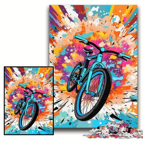 Puzzle für Erwachsene, 1000 Teile, buntes Fahrrad, unmögliches Puzzle für Erwachsene, 50x75cm, pädagogisches Denkspiel, künstlerische Heim- und Bürodekoration, ab 14 Jahren Puzzle für Erwachsene, 1000 Teile, buntes Fahrrad, unmögliches Puzzle für Erwachsene, 50x75cm, pädagogisches Denkspiel, künstlerische Heim- und Bürodekoration, ab 14 Jahren von ZKYUBEK