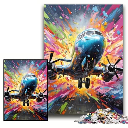 Puzzle für Erwachsene, 1000 Teile, buntes Flugzeug-Pappe-Puzzle, 26x38cm, Eltern, Partner, Freunde – ab 14 Jahren Puzzle für Erwachsene, 1000 Teile, buntes Flugzeug-Pappe-Puzzle, 26x38cm, Eltern, Partner, Freunde – ab 14 Jahren von ZKYUBEK