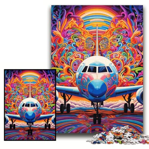 Puzzle für Erwachsene, 1000 Teile, buntes Flugzeug-Puzzle aus Pappe für Erwachsene, 26x38cm, interaktives Familienspiel, Denksportaufgabe, Lernspielzeug Puzzle für Erwachsene, 1000 Teile, buntes Flugzeug-Puzzle aus Pappe für Erwachsene, 26x38cm, interaktives Familienspiel, Denksportaufgabe, Lernspielzeug von ZKYUBEK