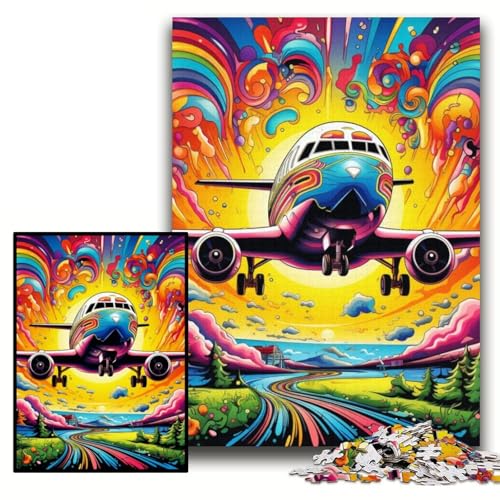 Puzzle für Erwachsene, 1000 Teile, buntes Flugzeug-Puzzle aus Pappe für Erwachsene, 26x38cm, interaktives Familienspiel, Denksportaufgabe, Lernspielzeug Puzzle für Erwachsene, 1000 Teile, buntes Flugzeug-Puzzle aus Pappe für Erwachsene, 26x38cm, interaktives Familienspiel, Denksportaufgabe, Lernspielzeug von ZKYUBEK