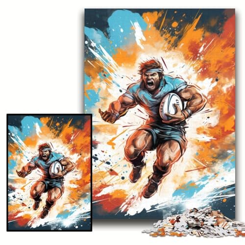 Puzzle für Erwachsene, 1000 Teile, buntes Rugby-Holzpuzzle für Erwachsene, 50x75cm, interaktives Familienspiel, Denksportaufgabe, Lernspielzeug Puzzle für Erwachsene, 1000 Teile, buntes Rugby-Holzpuzzle für Erwachsene, 50x75cm, interaktives Familienspiel, Denksportaufgabe, Lernspielzeug von ZKYUBEK