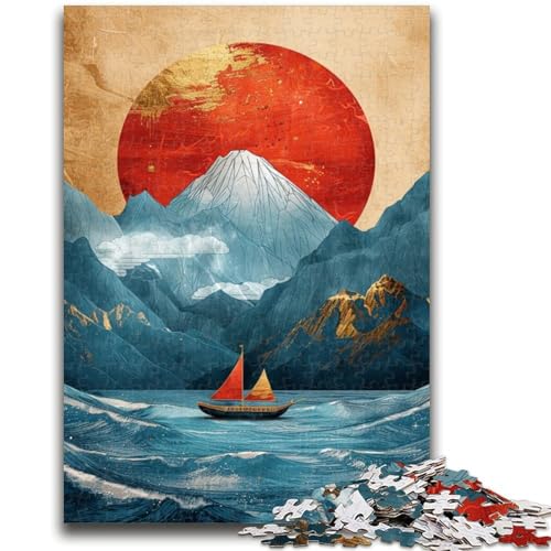 Puzzle für Erwachsene, 1000 Teile, chinesische Landschaftsmalerei, geeignet für Kinder ab 14 Jahren, anspruchsvolles Spiel, tolles Geschenk zum Spielen, 50x75cm von ZKYUBEK