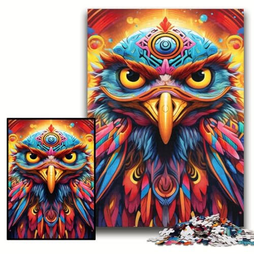 Puzzle für Erwachsene, 1000 Teile, farbenfrohe Eulen-Kunst, Puzzles für Erwachsene, 50x75cm, Denkspiel für Teenager und Familieninteraktion Puzzle für Erwachsene, 1000 Teile, farbenfrohe Eulen-Kunst, Puzzles für Erwachsene, 50x75cm, Denkspiel für Teenager und Familieninteraktion von ZKYUBEK