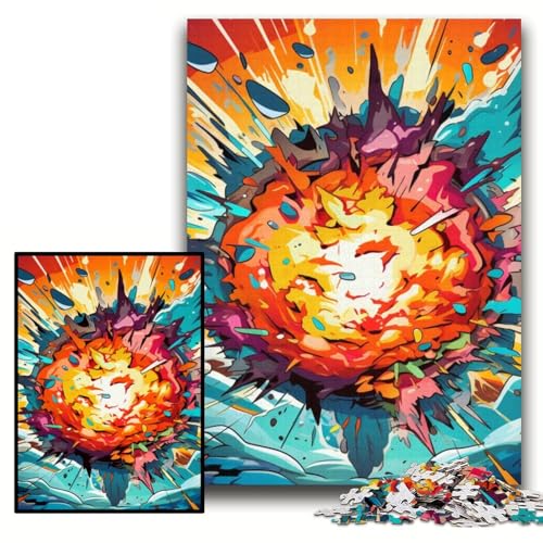 Puzzle für Erwachsene, 1000 Teile, farbenfrohe Explosionspuzzles für Erwachsene, 26x38cm, Denkspiel für Teenager und Familieninteraktion Puzzle für Erwachsene, 1000 Teile, farbenfrohe Explosionspuzzles für Erwachsene, 26x38cm, Denkspiel für Teenager und Familieninteraktion von ZKYUBEK