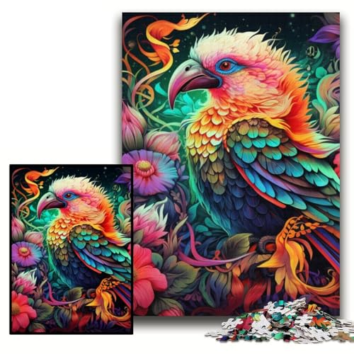 Puzzle für Erwachsene, 1000 Teile, farbenfrohe Kunst-Vogel-Puzzles für Erwachsene, 26x38cm, Denkspiel für Teenager und Familieninteraktion Puzzle für Erwachsene, 1000 Teile, farbenfrohe Kunst-Vogel-Puzzles für Erwachsene, 26x38cm, Denkspiel für Teenager und Familieninteraktion von ZKYUBEK