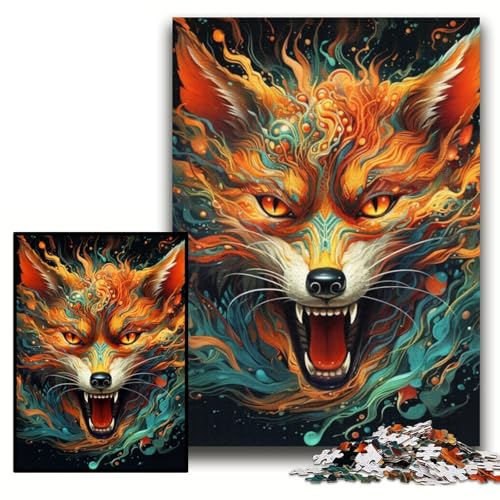 Puzzle für Erwachsene, 1000 Teile, farbenfroher Kunstfuchs, schwierige Puzzles für Erwachsene, 26x38cm, Spaß für Aktivitäten zu Hause, Geburtstagsgeschenk, Reisegeschenk Puzzle für Erwachsene, 1000 Teile, farbenfroher Kunstfuchs, schwierige Puzzles für Erwachsene, 26x38cm, Spaß für Aktivitäten zu Hause, Geburtstagsgeschenk, Reisegeschenk von ZKYUBEK