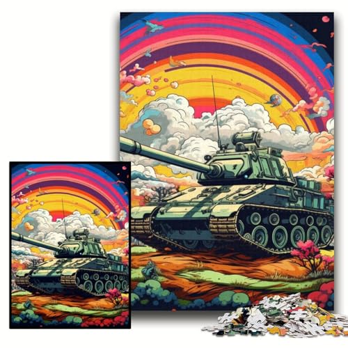 Puzzle für Erwachsene, 1000 Teile, farbenfroher Kunstpanzer, Holzpuzzle, 50x75cm, Eltern, Partner, Freunde – ab 14 Jahren Puzzle für Erwachsene, 1000 Teile, farbenfroher Kunstpanzer, Holzpuzzle, 50x75cm, Eltern, Partner, Freunde – ab 14 Jahren von ZKYUBEK