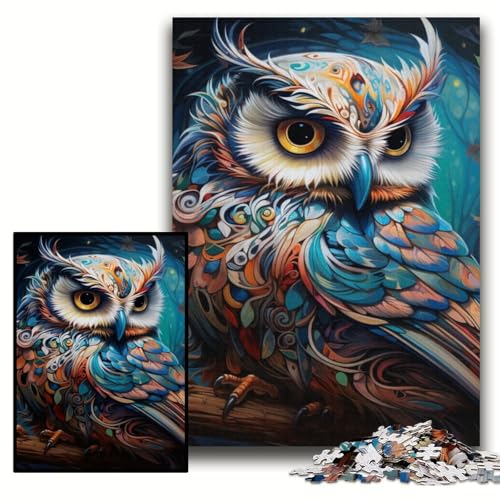 Puzzle für Erwachsene, 1000 Teile, farbenfrohes Eulen-Kunstpuzzle für Erwachsene, 50x75cm, Eltern, Partner, Freunde – ab 14 Jahren Puzzle für Erwachsene, 1000 Teile, farbenfrohes Eulen-Kunstpuzzle für Erwachsene, 50x75cm, Eltern, Partner, Freunde – ab 14 Jahren von ZKYUBEK