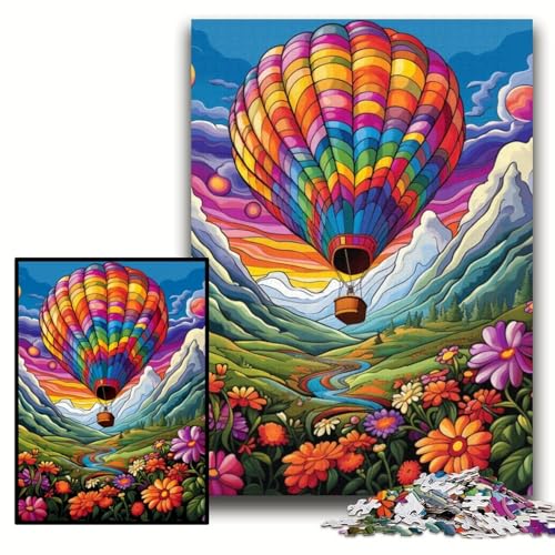 Puzzle für Erwachsene, 1000 Teile, farbenfrohes Kunst-Heißluftballon-Puzzle für Erwachsene, 50x75cm, Eltern, Partner, Freunde – ab 14 Jahren Puzzle für Erwachsene, 1000 Teile, farbenfrohes Kunst-Heißluftballon-Puzzle für Erwachsene, 50x75cm, Eltern, Partner, Freunde – ab 14 Jahren von ZKYUBEK