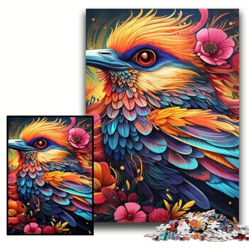 Puzzle für Erwachsene, 1000 Teile, farbenfrohes Kunst-Vogel-Holzpuzzle, 50x75cm, Eltern, Partner, Freunde – ab 14 Jahren Puzzle für Erwachsene, 1000 Teile, farbenfrohes Kunst-Vogel-Holzpuzzle, 50x75cm, Eltern, Partner, Freunde – ab 14 Jahren von ZKYUBEK