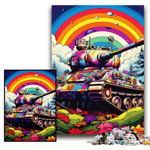 Puzzle für Erwachsene, 1000 Teile, farbenfrohes Kunstpanzer-Puzzle aus Karton, 26x38cm, Eltern, Partner, Freunde – ab 14 Jahren Puzzle für Erwachsene, 1000 Teile, farbenfrohes Kunstpanzer-Puzzle aus Karton, 26x38cm, Eltern, Partner, Freunde – ab 14 Jahren von ZKYUBEK