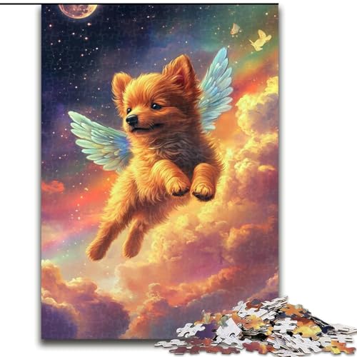 Puzzle für Erwachsene, 1000 Teile, farbenfrohes kosmisches Baby-Hunde-Puzzle für Erwachsene, Größe 26x38cm, Muttertag, Geburtstag, Weihnachten Puzzle für Erwachsene, 1000 Teile, farbenfrohes kosmisches Baby-Hunde-Puzzle für Erwachsene, Größe 26x38cm, Muttertag, Geburtstag, Weihnachten von ZKYUBEK