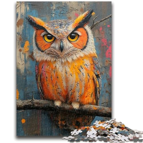 Puzzle für Erwachsene, 1000 Teile, geheimnisvolle Eule, anspruchsvolle Familienaktivitätsspiele, DIY-Spielzeug für Heimwanddekorationsgeschenke, 26x38cm Puzzle für Erwachsene, 1000 Teile, geheimnisvolle Eule, anspruchsvolle Familienaktivitätsspiele, DIY-Spielzeug für Heimwanddekorationsgeschenke, 26x38cm von ZKYUBEK