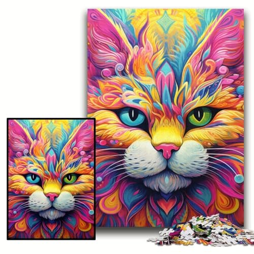 Puzzle für Erwachsene, 1000 Teile, gelbe Katze, Holzpuzzle, 50x75cm, Weihnachten, Halloween, Ostern, Neujahr Puzzle für Erwachsene, 1000 Teile, gelbe Katze, Holzpuzzle, 50x75cm, Weihnachten, Halloween, Ostern, Neujahr von ZKYUBEK