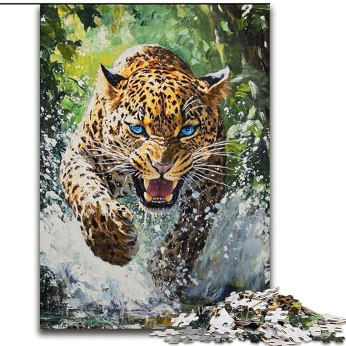 Puzzle für Erwachsene, 1000 Teile, laufendes Geparden-Puzzle für Erwachsene, 26x38cm, Heimaktivität für Feiertage, Geburtstage und Familienspieleabende Puzzle für Erwachsene, 1000 Teile, laufendes Geparden-Puzzle für Erwachsene, 26x38cm, Heimaktivität für Feiertage, Geburtstage und Familienspieleabende von ZKYUBEK