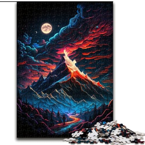 Puzzle für Erwachsene, 1000 Teile, mystische Berggipfel-Puzzles für Erwachsene, Größe 26x38cm, Heimaktivität für Feiertage, Geburtstage und Familienspieleabende Puzzle für Erwachsene, 1000 Teile, mystische Berggipfel-Puzzles für Erwachsene, Größe 26x38cm, Heimaktivität für Feiertage, Geburtstage und Familienspieleabende von ZKYUBEK