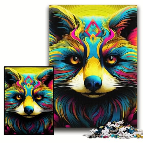 Puzzle für Erwachsene, 1000 Teile, rosa Waschbär-Puzzle für Erwachsene, 50x75cm, Eltern, Partner, Freunde – ab 14 Jahren Puzzle für Erwachsene, 1000 Teile, rosa Waschbär-Puzzle für Erwachsene, 50x75cm, Eltern, Partner, Freunde – ab 14 Jahren von ZKYUBEK