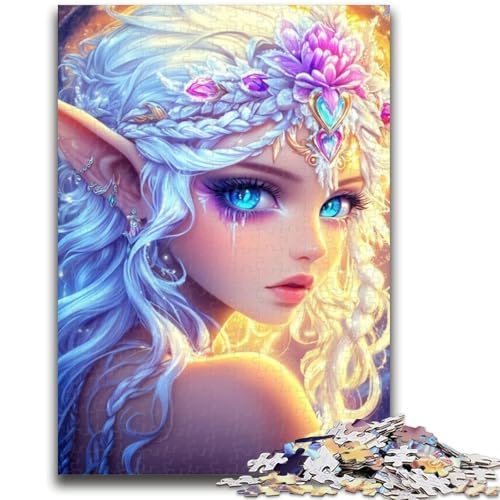 Puzzle für Erwachsene, 1000 Teile, schwieriges Anime-Mädchen, Spielspielzeug, jedes Teil ist einzigartig – anspruchsvolles Familienspiel für ab 14 Jahren, 26x38cm von ZKYUBEK